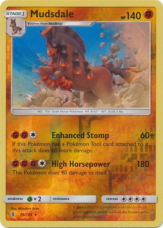 Mudsdale 76/145 - Reverse Holo-Kantocards