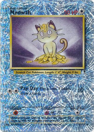 Meowth 53/110 - Reverse Holo-Kantocards