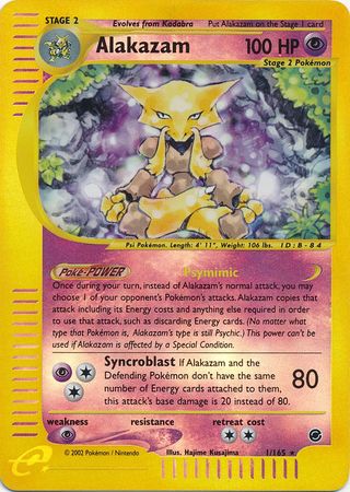 Alakazam 1/165 - Reverse Holo-Kantocards