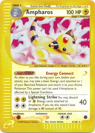Ampharos 2/165 - Reverse Holo-Kantocards