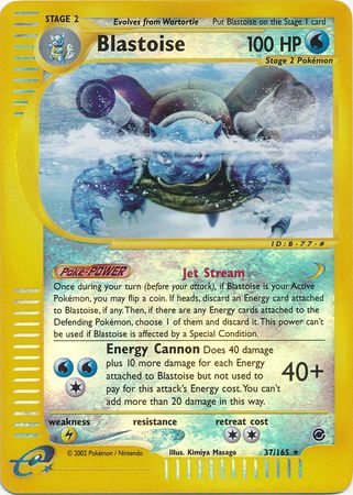 Blastoise 37/165 - Reverse Holo-Kantocards