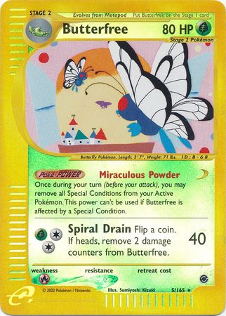 Butterfree 5/165 - Reverse Holo-Kantocards