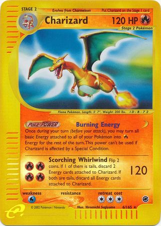 Charizard 6/165 - Reverse Holo-Kantocards