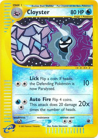 Cloyster 42/165 - Reverse Holo-Kantocards