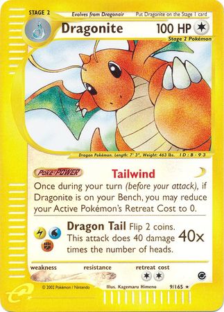 Dragonite 9/165 - Reverse Holo-Kantocards