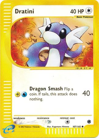 Dratini 107/165 - Reverse Holo-Kantocards
