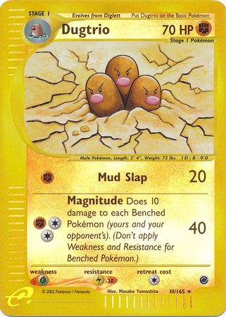 Dugtrio 10/165 - Reverse Holo-Kantocards