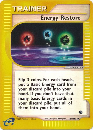 Energy Restore 141/165 - Reverse Holo-Kantocards