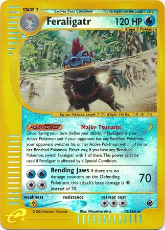 Feraligatr 12/165 - Reverse Holo-Kantocards