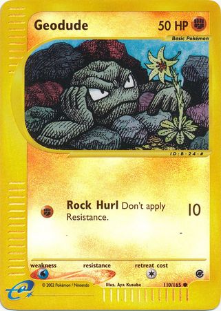 Geodude 110/165 - Reverse Holo-Kantocards