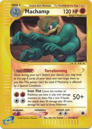 Machamp 51/165 - Reverse Holo-Kantocards