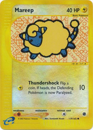 Mareep 119/165 - Reverse Holo-Kantocards