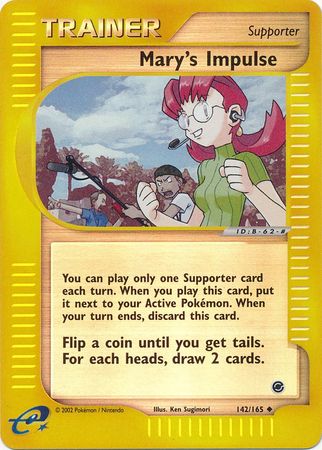 Mary's Impulse 142/165 - Reverse Holo-Kantocards