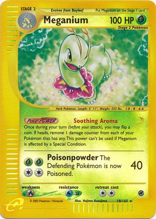 Meganium 18/165 - Reverse Holo-Kantocards