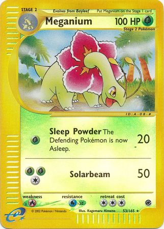 Meganium 53/165 - Reverse Holo-Kantocards