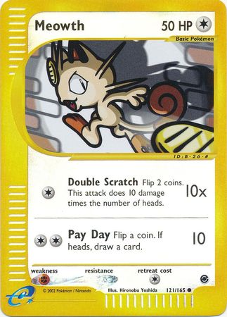 Meowth 121/165 - Reverse Holo-Kantocards