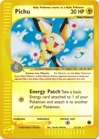 Pichu 22/165 - Reverse Holo-Kantocards