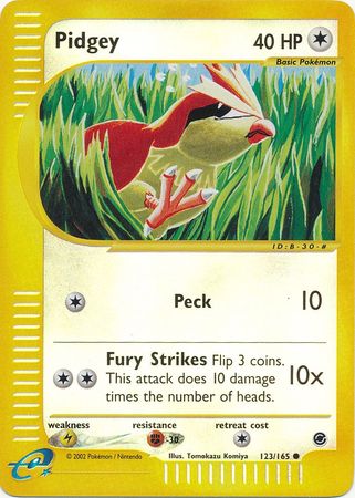 Pidgey 123/165 - Reverse Holo-Kantocards