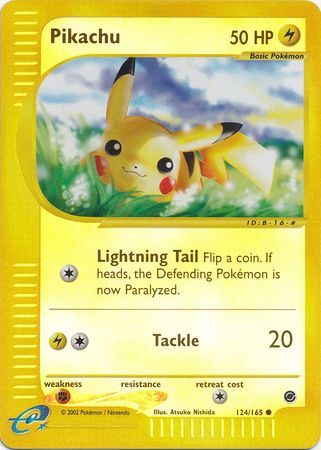 Pikachu 124/165 - Reverse Holo-Kantocards