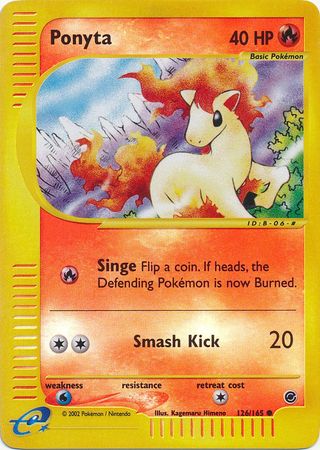 Ponyta 126/165 - Reverse Holo-Kantocards