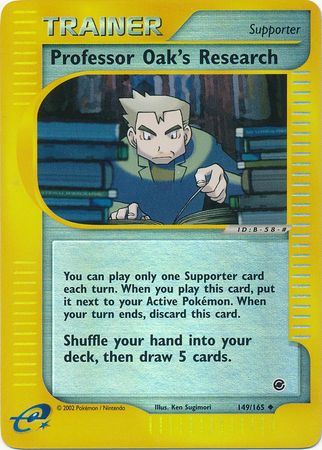 Professor Oak's Research 149/165 - Reverse Holo-Kantocards