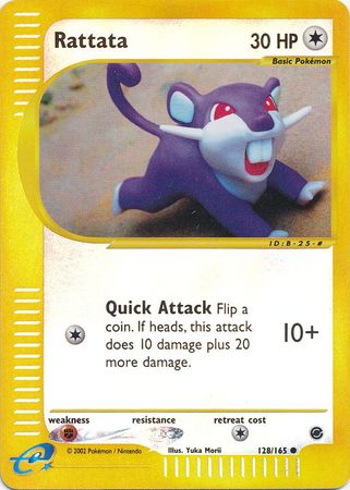 Rattata 128/165 - Reverse Holo-Kantocards