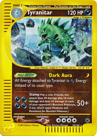 Tyranitar 29/165 - Reverse Holo-Kantocards