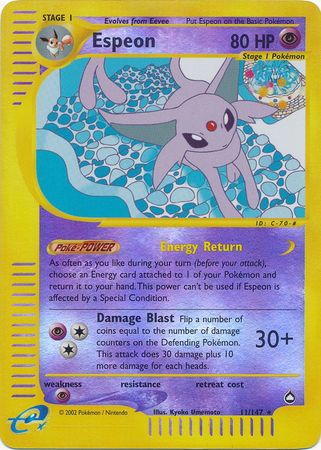 Espeon 11/147 - Reverse Holo-Kantocards