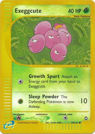 Exeggcute 76/147 - Reverse Holo-Kantocards