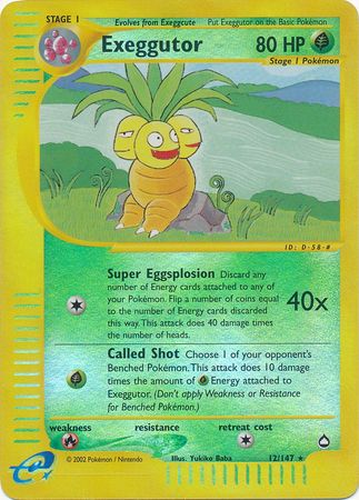 Exeggutor 12/147 - Reverse Holo-Kantocards