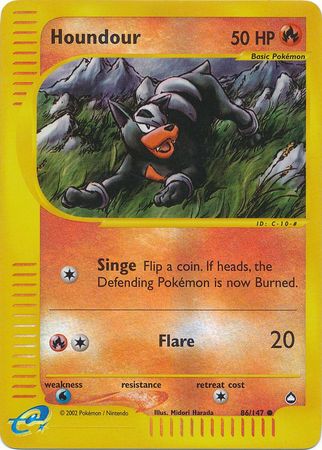 Houndour 86/147 - Reverse Holo-Kantocards