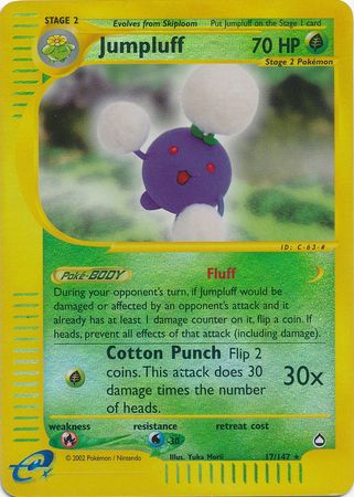 Jumpluff 17/147 - Reverse Holo-Kantocards
