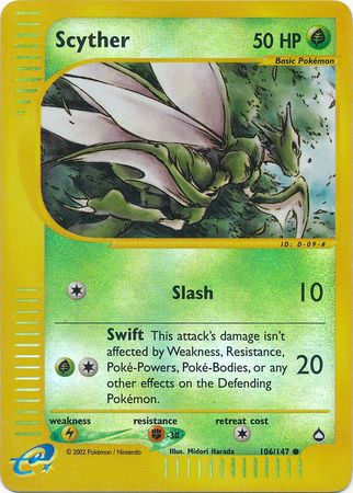 Scyther 106/147 - Reverse Holo-Kantocards