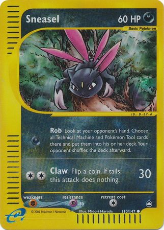 Sneasel 110/147 - Reverse Holo-Kantocards