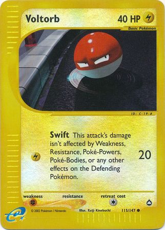 Voltorb 115/147 - Reverse Holo-Kantocards