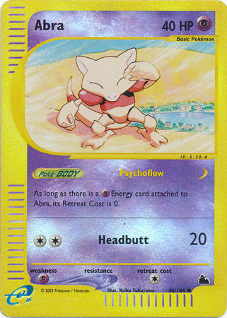 Abra 46/144 - Reverse Holo-Kantocards