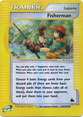 Fisherman 125/144 - Reverse Holo-Kantocards