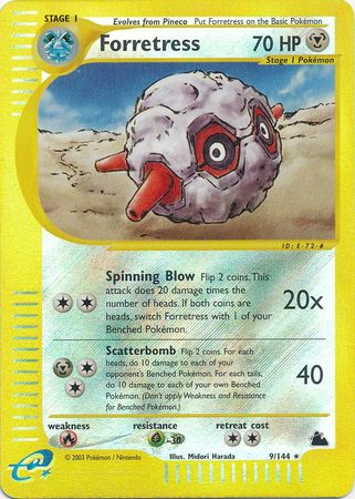 Forretress 9/144 - Reverse Holo-Kantocards