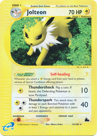 Jolteon 13/144 - Reverse Holo-Kantocards