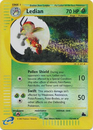 Ledian 15/144 - Reverse Holo-Kantocards