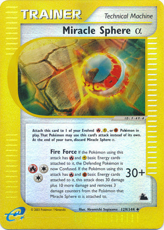 Miracle Sphere ? 129/144 - Reverse Holo-Kantocards