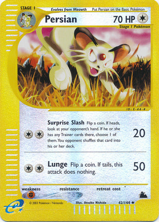 Persian 42/144 - Reverse Holo-Kantocards