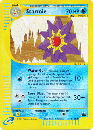 Starmie 44/144 - Reverse Holo-Kantocards