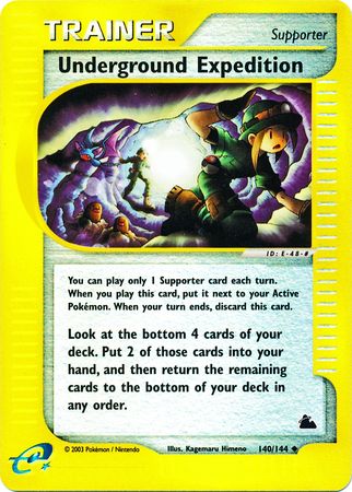Underground Expedition 140/144 - Reverse Holo-Kantocards