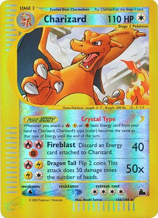 Charizard 146/144 - Reverse Holo-Kantocards
