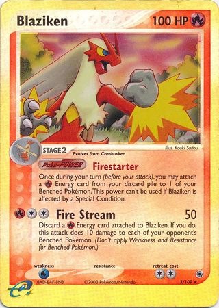 Blaziken 3/109 - Holo Reverse-Kantocards