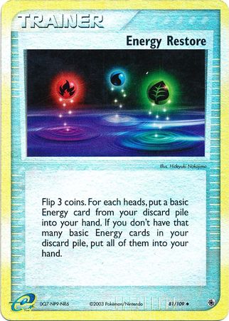 Energy Restore 81/109 - Holo Reverse-Kantocards