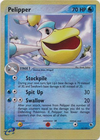 Pelipper 19/109 - Holo Reverse-Kantocards