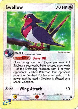 Swellow 46/109 - Holo Reverse-Kantocards