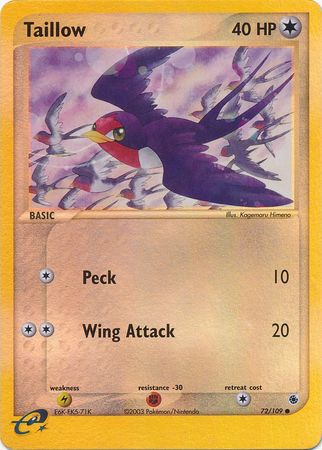 Taillow 72/109 - Holo Reverse-Kantocards